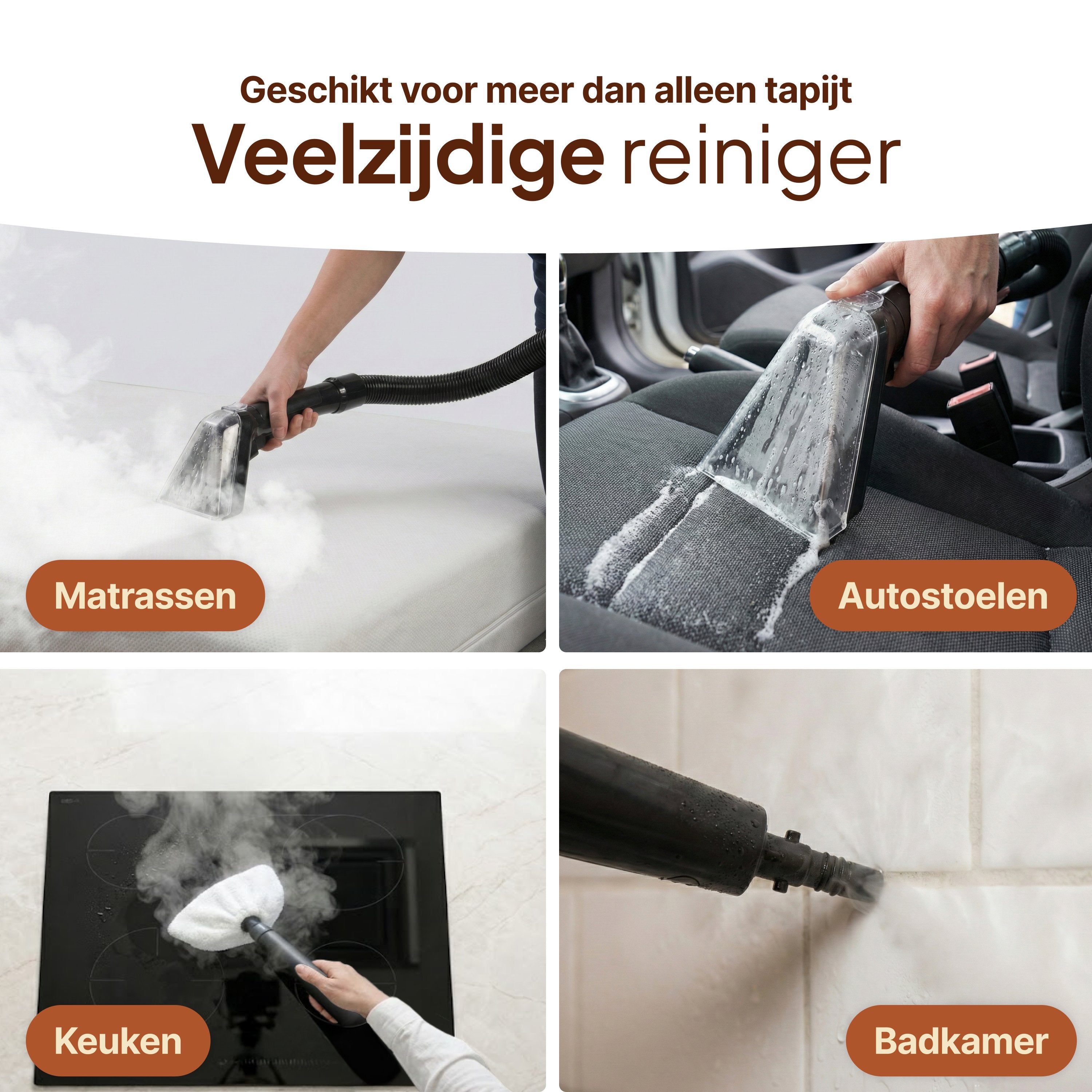 Vlekkenreiniger met Stoom