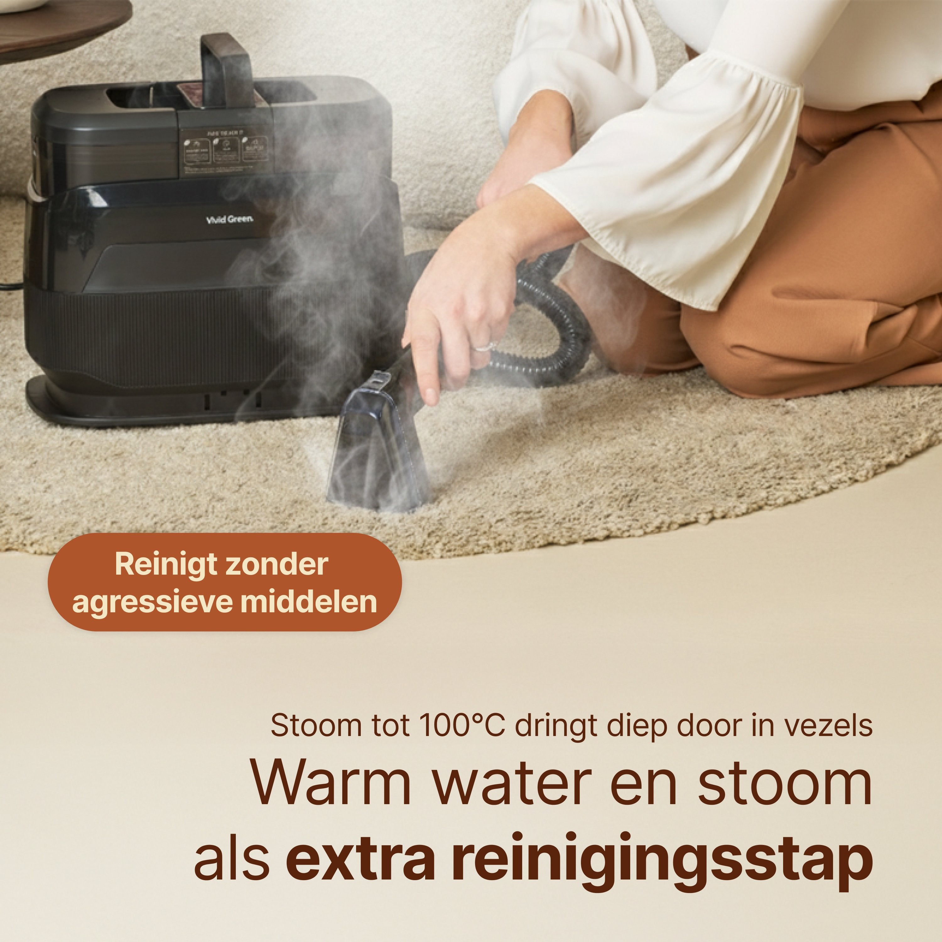 Vlekkenreiniger met Stoom