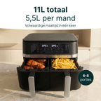 Vivid Green Dubbele Airfryer XXL
