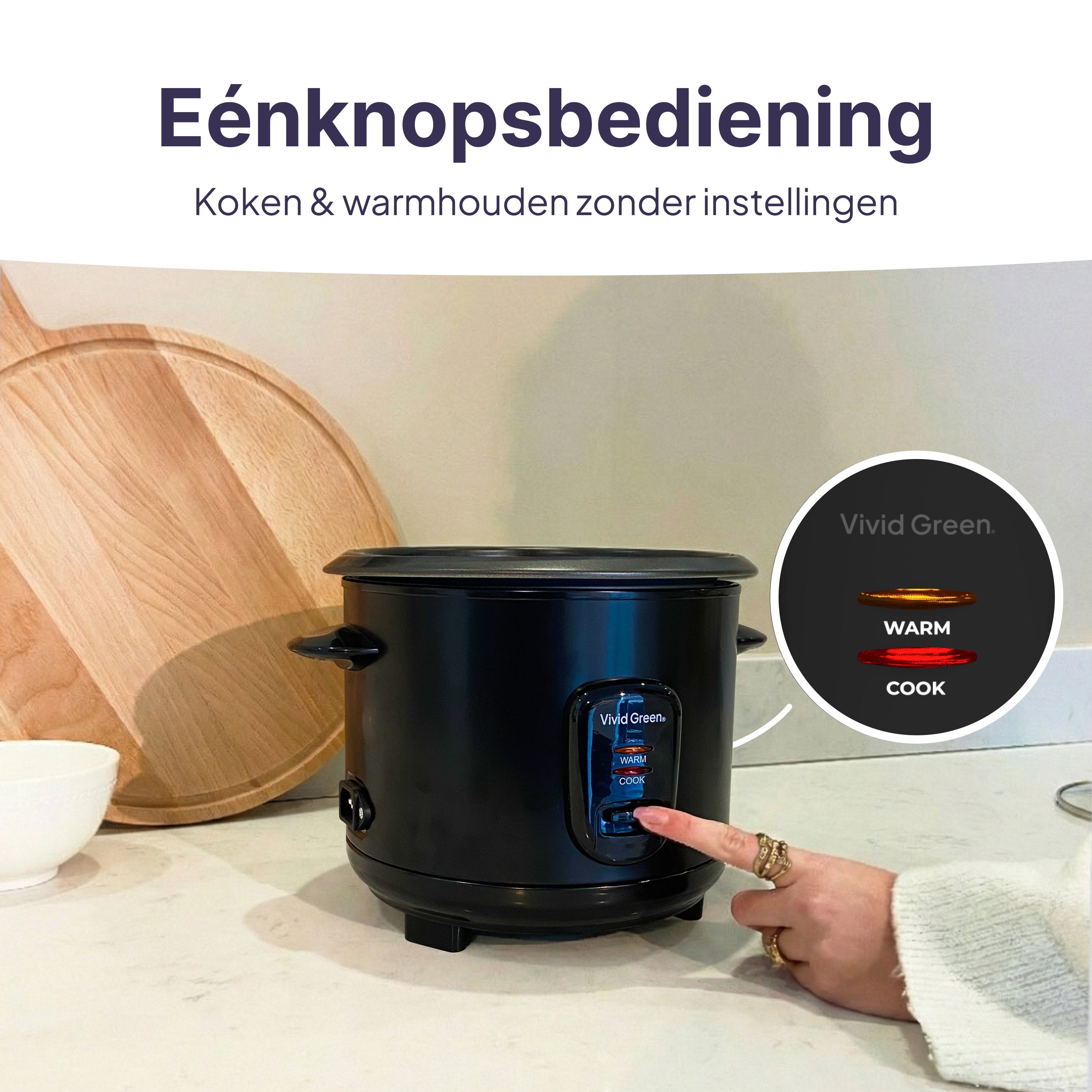 Vivid Green Rijstkoker 1.5L
