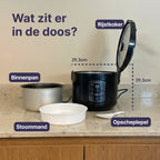 Vivid Green Rijstkoker met Stomer