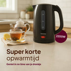Waterkoker uitneembaar kalkfiter zwart