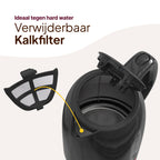 Waterkoker uitneembaar kalkfiter zwart