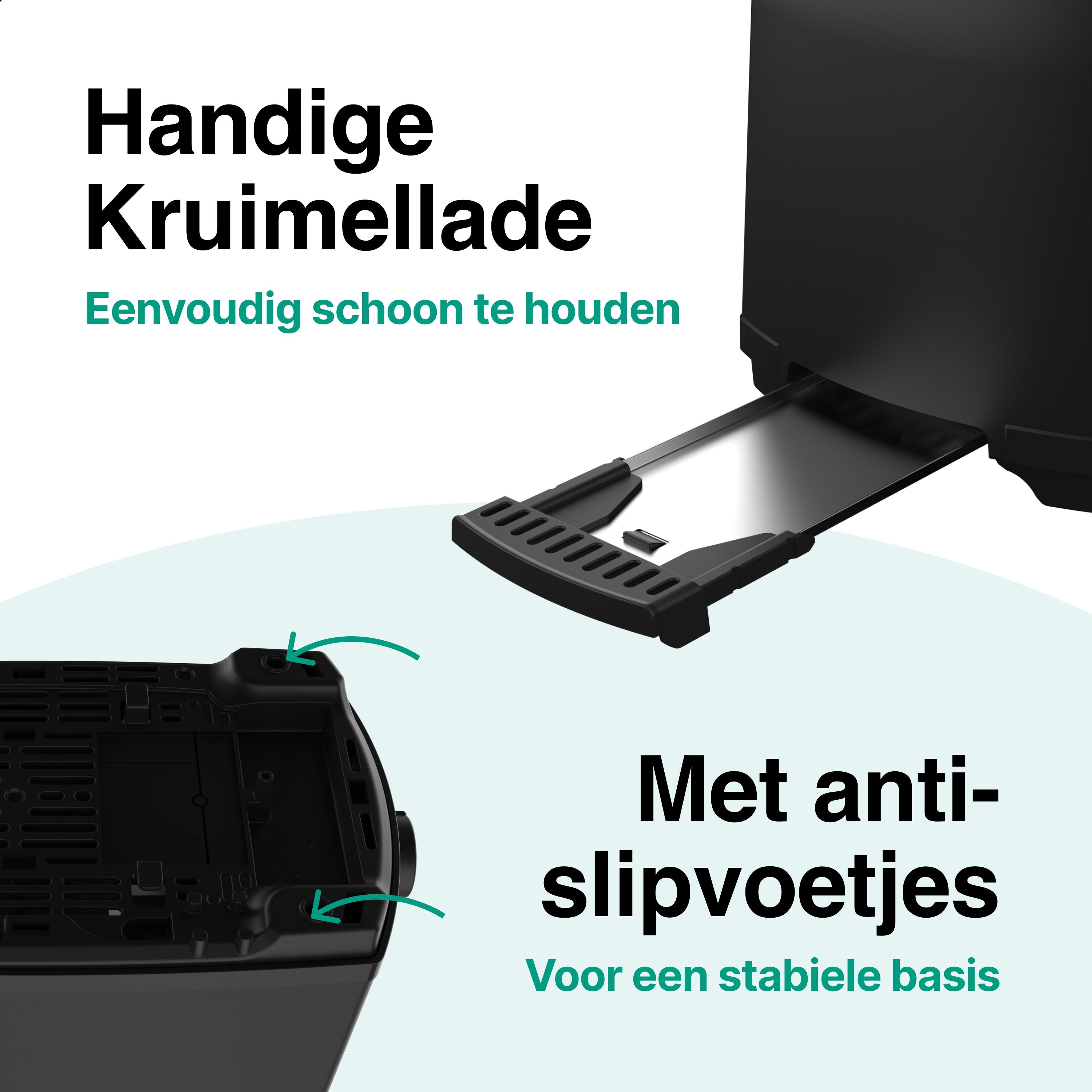 Broodrooster Zwart  700W