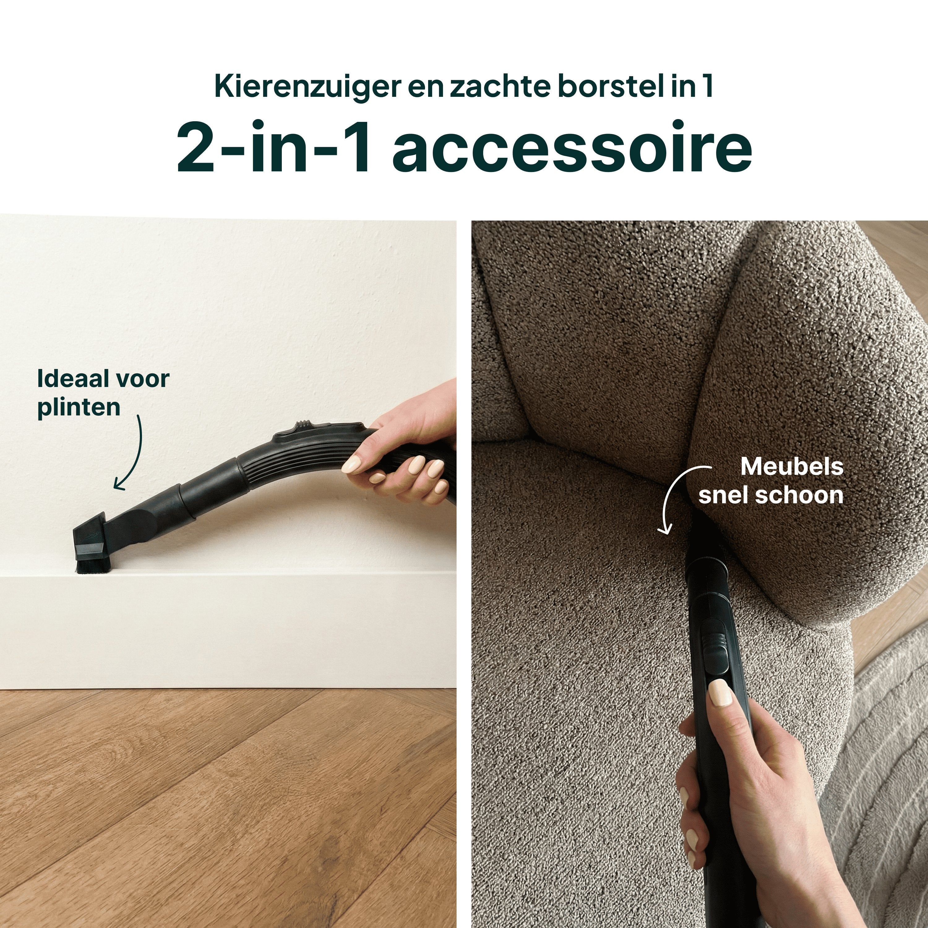 Vivid Green Stofzuiger herbruikbare zak met blaasfunctie