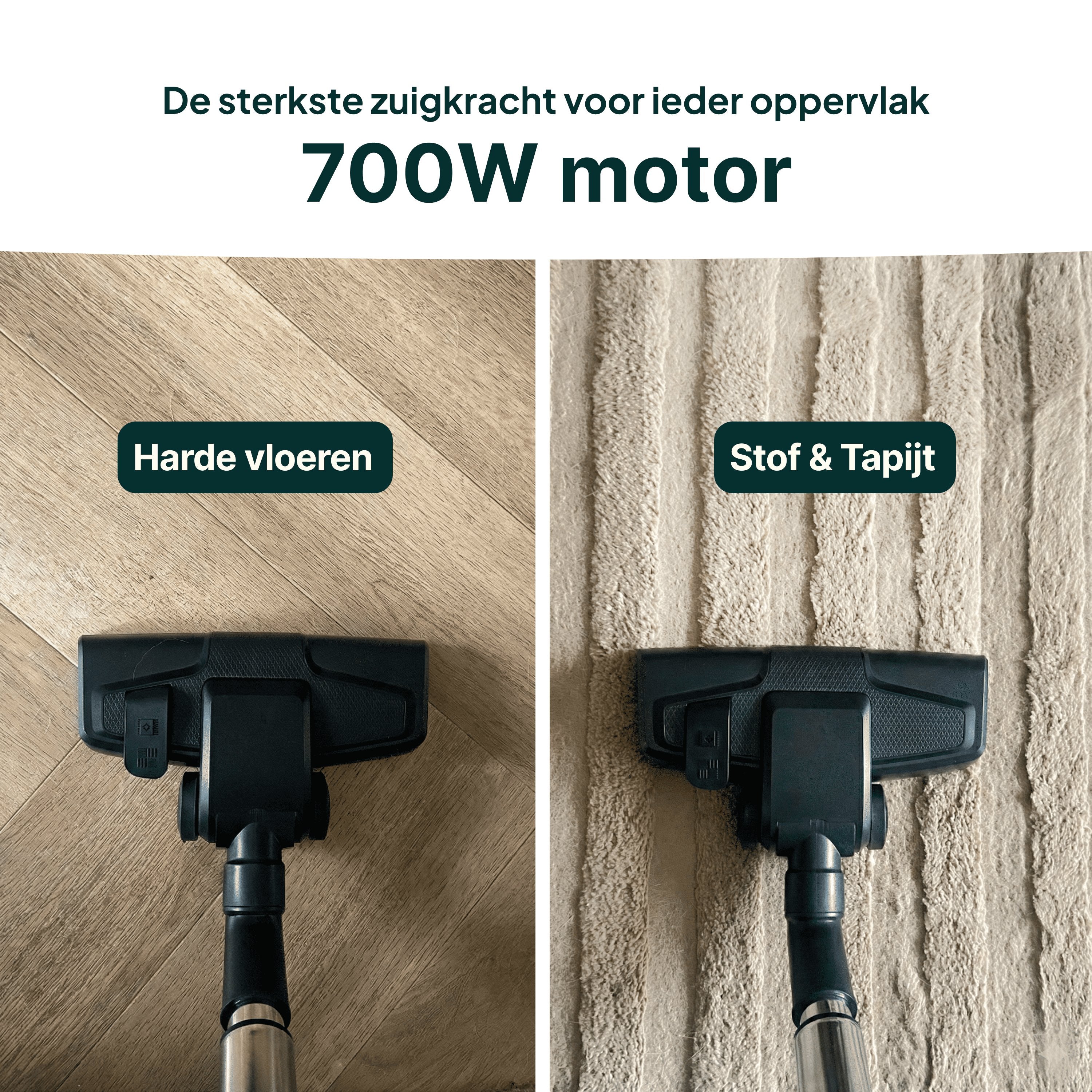Vivid Green Stofzuiger herbruikbare zak met blaasfunctie