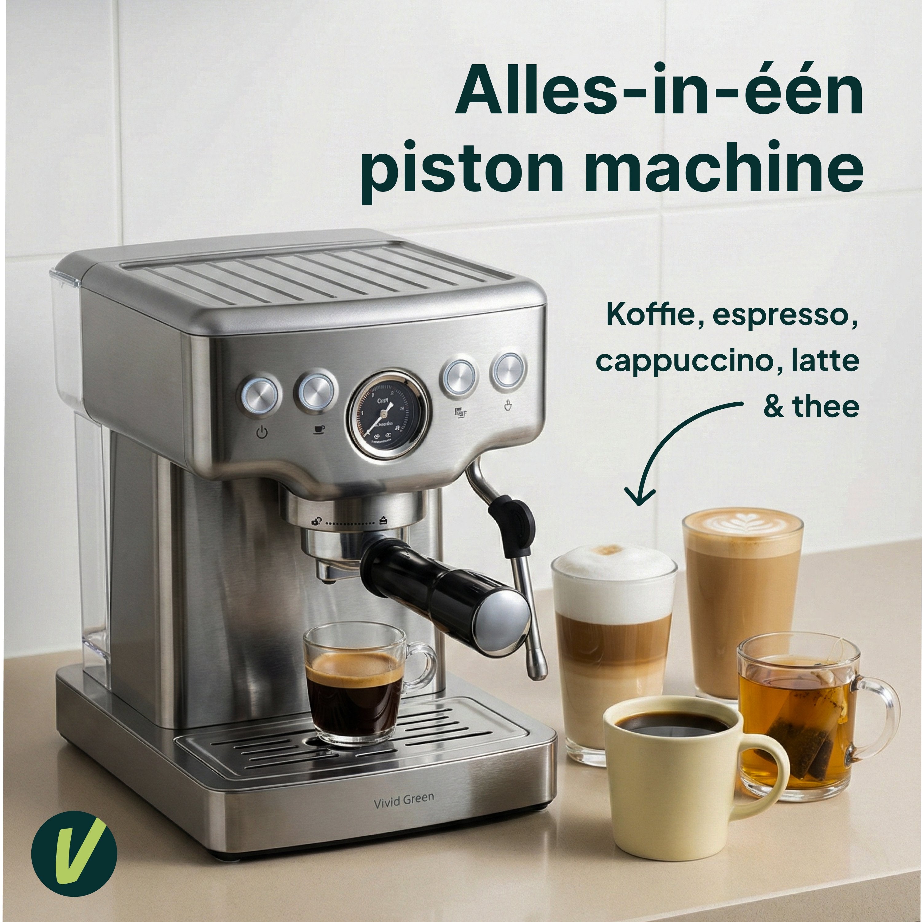Vivid Green Pistonmachine