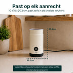 Vivid Green Melkopschuimer - PFAS-vrij - 4-in-1 Melkschuimer - Elektrische Melkklopper - Creme