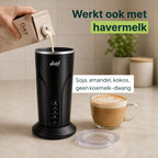 Vivid Green Melkopschuimer - PFAS-vrij - 4-in-1 Melkschuimer - Elektrische Melkklopper - Zwart