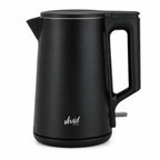 Vivid Green 2200W Waterkoker - 1.7L - BPA-vrij - 360° - Elektrisch - RVS - Zwart