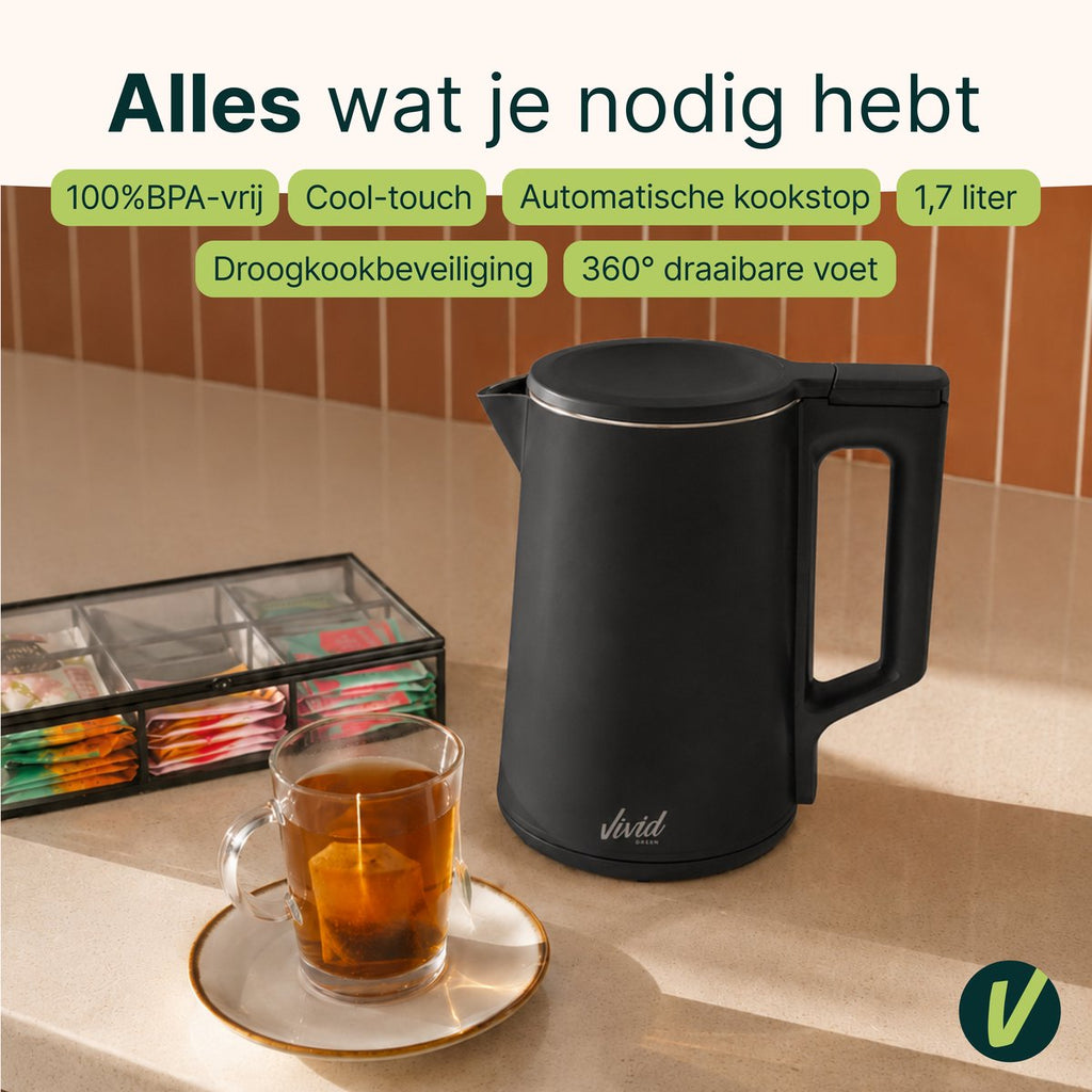 Vivid Green 2200W Waterkoker