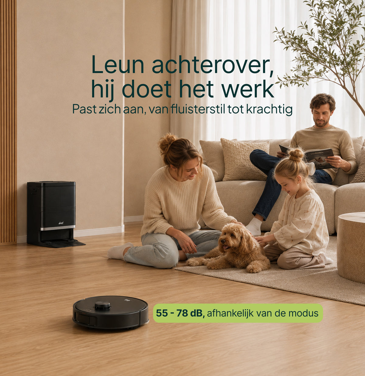 Robotstofzuiger met Dweilfunctie