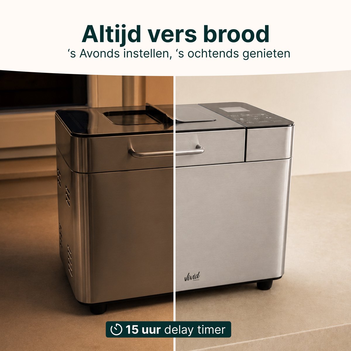 Vivid Green Broodbakmachine