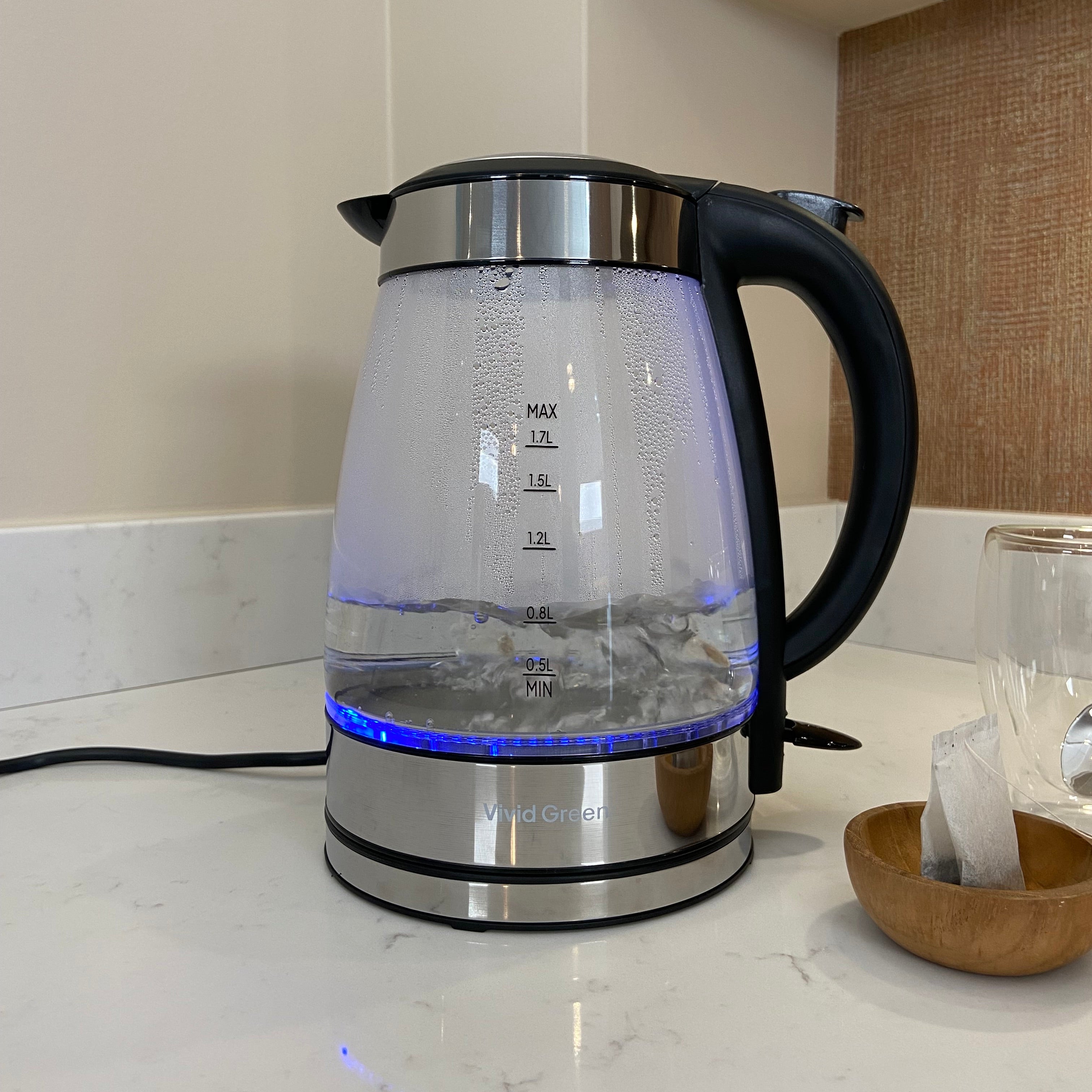 Altijd zichtbaar wanneer het water kookt