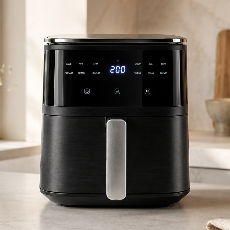 Vivid Green Airfryer met Display 5L