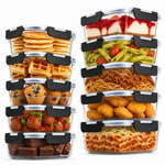 Mealprepbakjes Glas 10 stuks