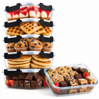 Mealprepbakjes Glas 6 stuks