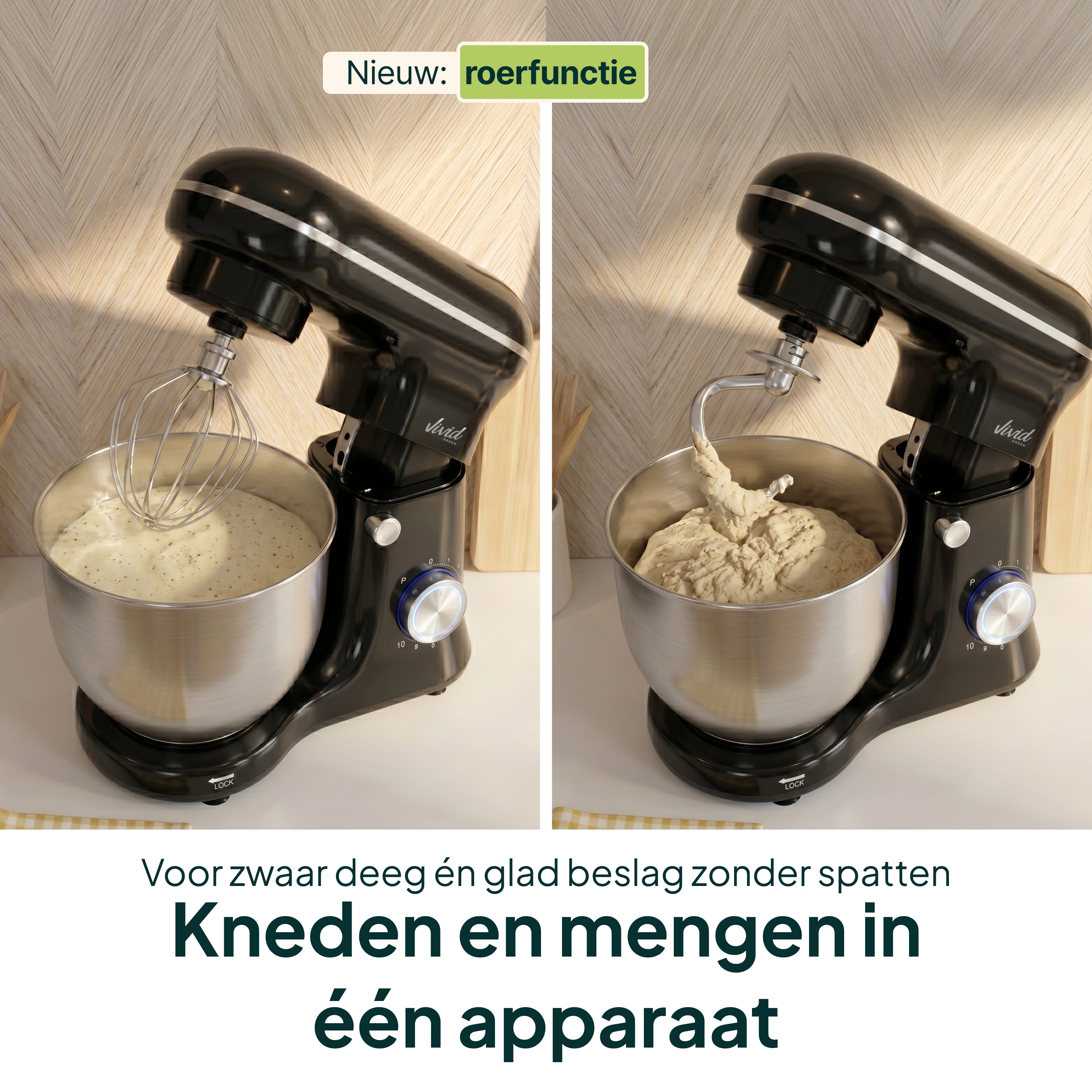 Vivid Green Keukenmachine 1500W