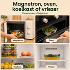 Mealprepbakjes Glas 6 stuks