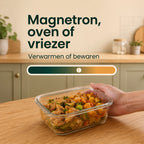 Mealprepbakjes Glas 10 stuks