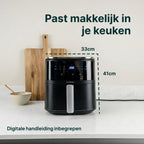 Vivid Green Airfryer met Display 5L