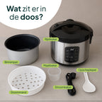 Vivid Green Rijstkoker met Stomer
