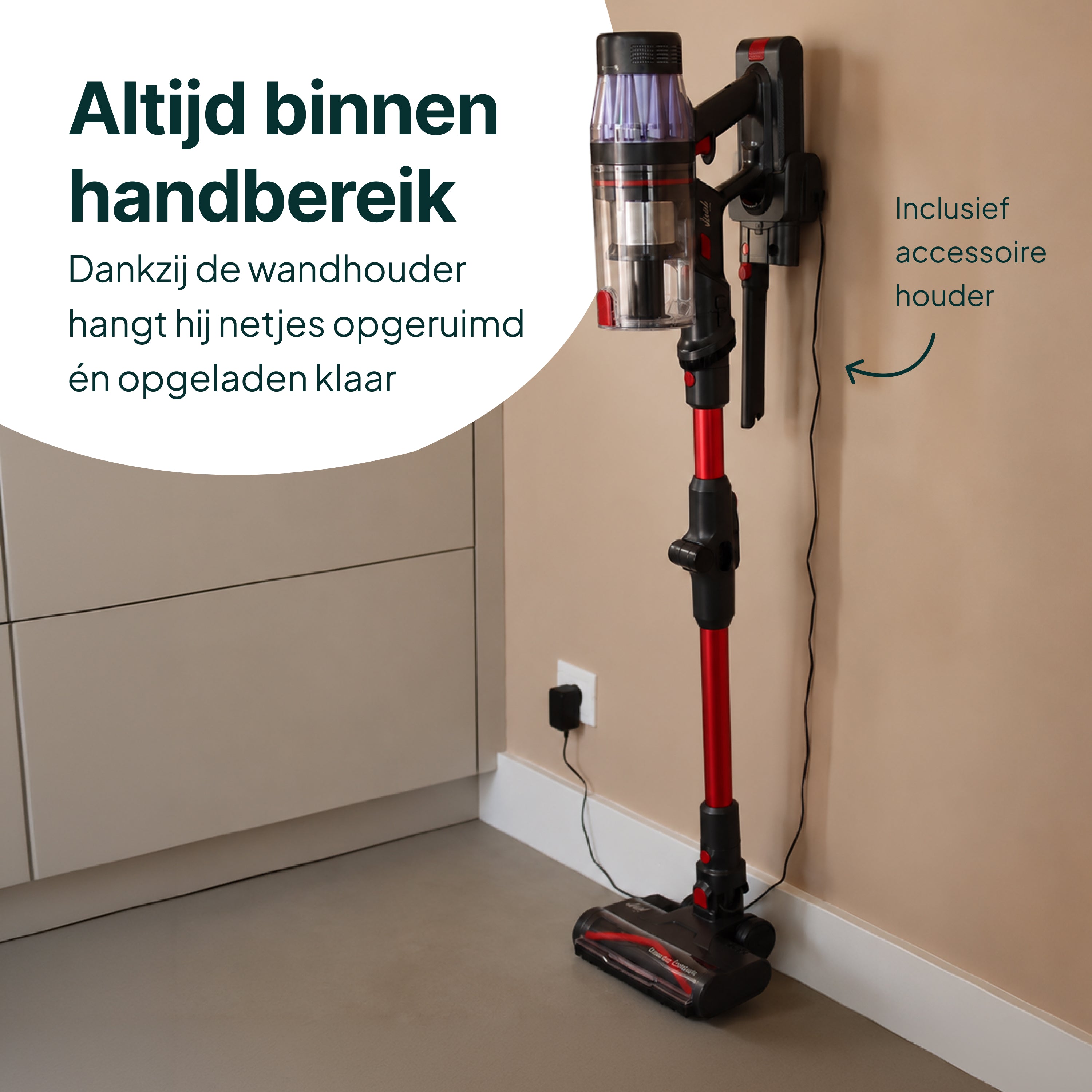 Vivid Green Steelstofzuiger met Dweilfunctie 500W