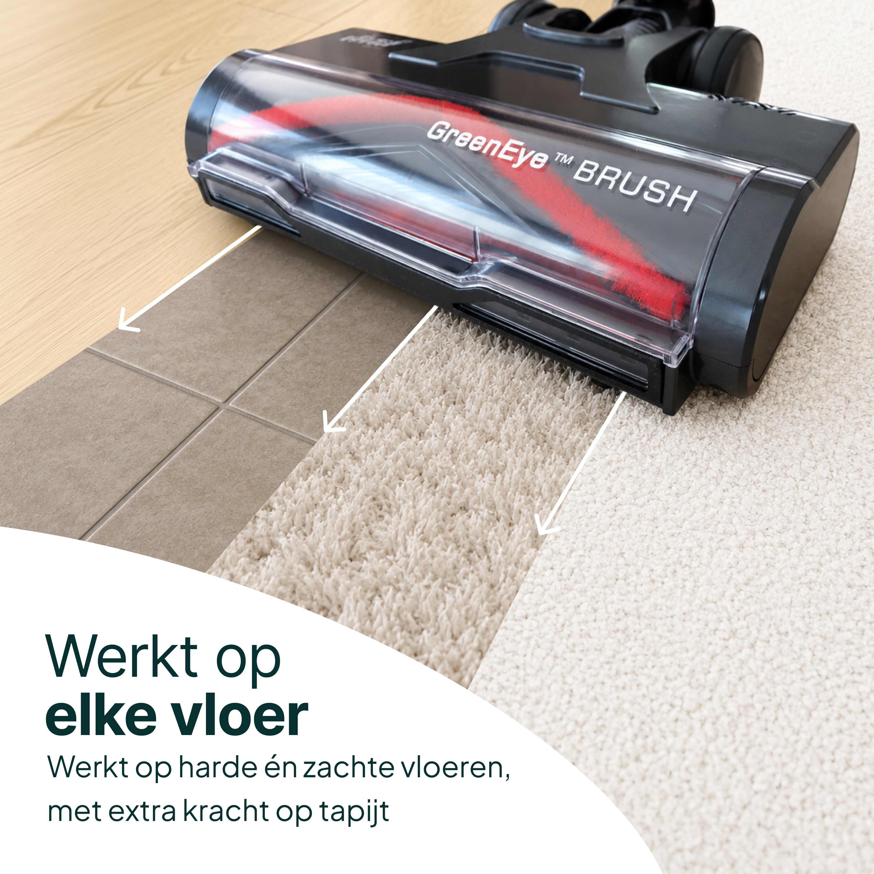 Vivid Green Steelstofzuiger met Dweilfunctie 500W