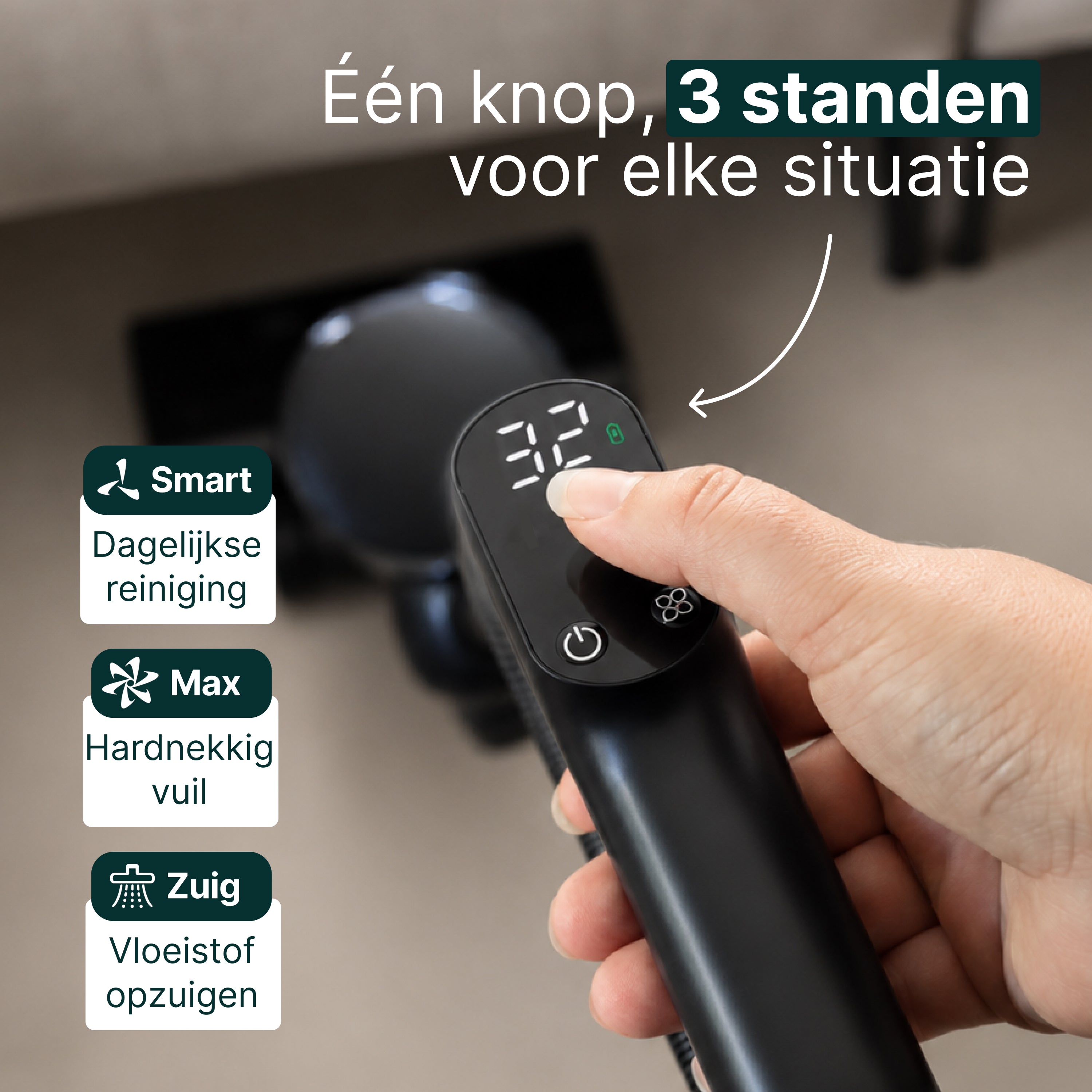 Vivid Green Vloerreiniger 2-in-1 Met Dweilfunctie