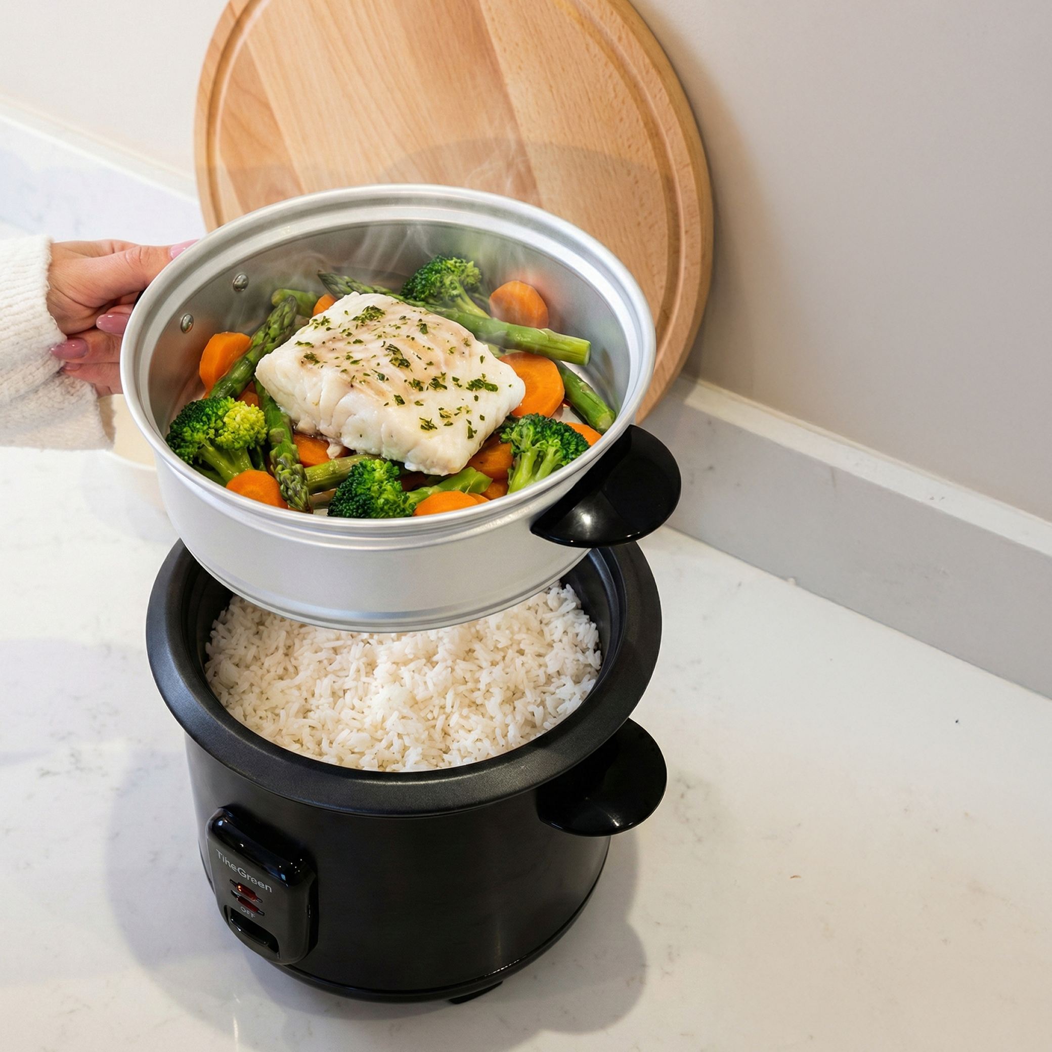 Koken en stomen tegelijk