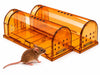 2-Pack Diervriendelijke muizenval voor binnen & buiten - Muizenvallen - Muizenverjager - Mouse trap - Oranje