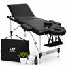 Vivid Green Massagetafel 3 zones - Inklapbaar - Max Draagvermogen 230 KG - 8 Hoogtestanden - Behandelbank - Behandeltafel - Bed - Incl. Opbergtas